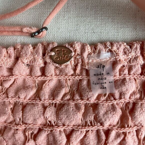 NWOT Free People Pink Lace Crop Top Size S - Picture 5 of 6